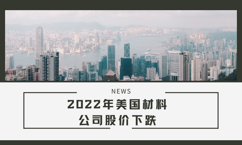 2022年美国大多数材料上市公司股价下跌