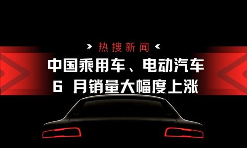 中国乘用车、电动汽车 6 月销量大幅度上涨