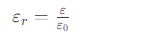 介电常数公式